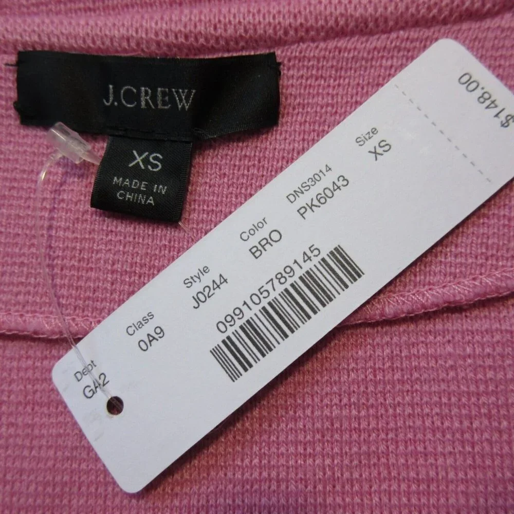 NWT J.Crew Sophie Open-Front Sweater Blazer in Bohemian Rose Knit Cardigan XS